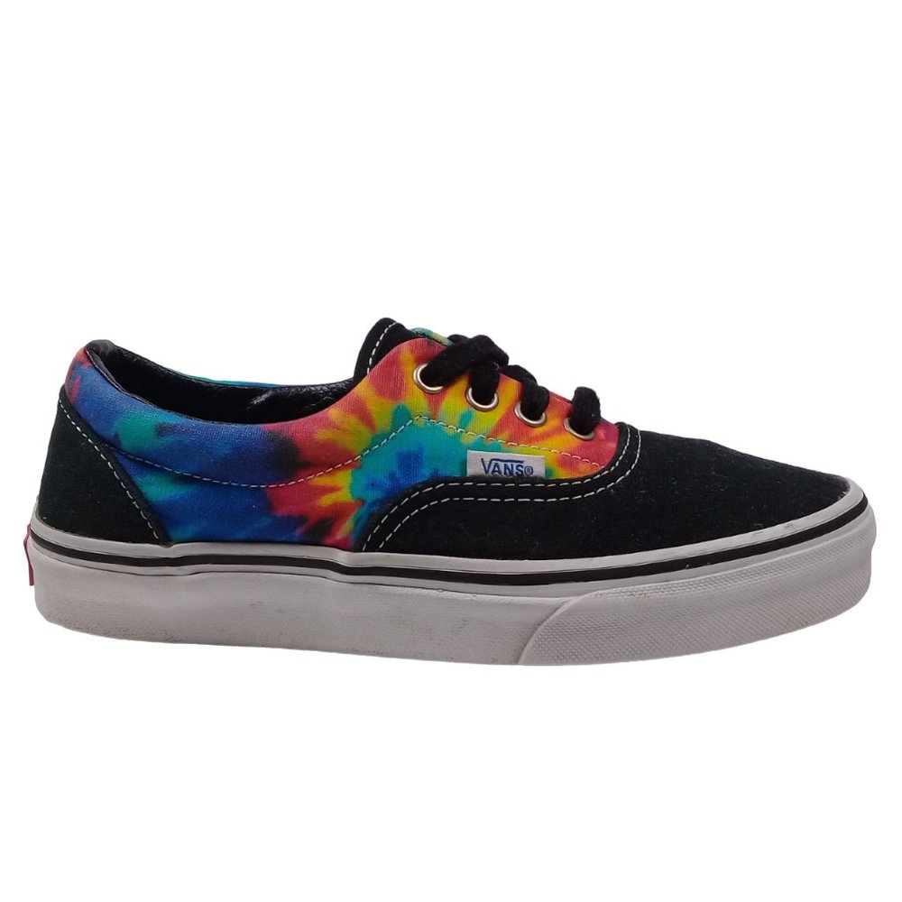 VANS Authentic Women's 7/Men's 5.5 Multicolor Print Skateboarding Canvas Shoes